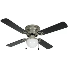 42'' Dasilva 4 - Blade Flush Mount Ceiling Fan with Pull Chain and Light Kit Included