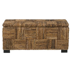 Cendejas Wicker Flip Top Storage Bench