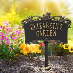 Song Bird Personalized Garden Sign Enter your Customized Titles We Make For you