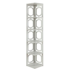 Bookcase Five Shelves on Which to Perch Books, Decorative Accents Perfect for Space Saving