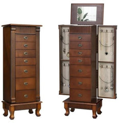 Jewelry Cabinet Armoire Jewelry Box Storage Chest Stand Organizer Wood Perfect for Jewelry Organized