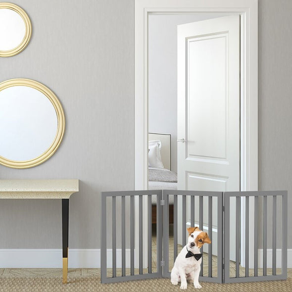 3-Panel Free Standing Pet Gate great blocking doorways, hallways and stairs Perfect for your Home