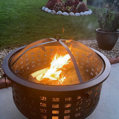 Adriel Steel Wood Burning Fire Pit