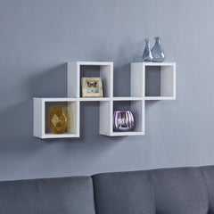 5 Piece Square Cubby Shelf Open Shelves for All Rour Display Needs Can Be Hung Both Vertically and Horizontally Perfet for Display