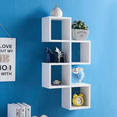 5 Piece Square Cubby Shelf Open Shelves for All Rour Display Needs Can Be Hung Both Vertically and Horizontally Perfet for Display