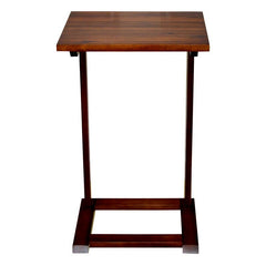 Mahogany Solid Wood C Table End Table Fit Virtually All Laptops Comfortably, or Coffee, Magazine and your Remote