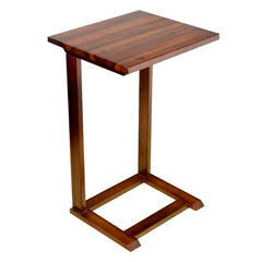 Mahogany Solid Wood C Table End Table Fit Virtually All Laptops Comfortably, or Coffee, Magazine and your Remote