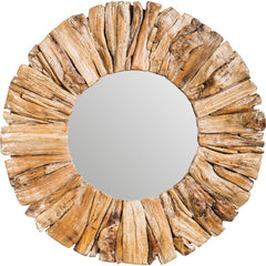 Drift Wood Rustic Accent Mirror Brings The Look and Feel of The Ocean to Your Entryway or Hallway Walls