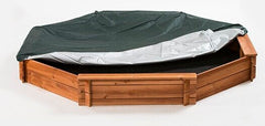 78" x 9" Solid Wood Octagon Sandbox with Cover Perfect Addition to Your Backyard Play Equipment