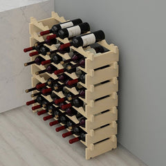 48 Rack Bottle Holder Horizontal Wine Display Stand Placed in Convenient Horizontal Storage Keep the Wine Fresh and Delicious