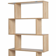 Geometric Bookcase 6 Shelves Modern Geometric Bookcase Will Give You Plenty of Storage Space in Your Hallway, Living Room