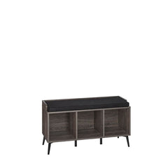 Storage Bench Are Perfect for Storing Shoes Scarves, Hats, and Other Items Neutral Gray, Black and Brown Tones Blend Well Into Any Space