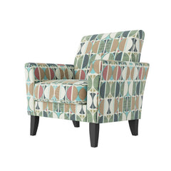 Arm Accent Chairs  Green Modern Half Moon Print Added To Your Living Room, Den, Or Office, This Armchair Boasts A Versatile Design