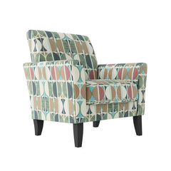 Arm Accent Chairs  Green Modern Half Moon Print Added To Your Living Room, Den, Or Office, This Armchair Boasts A Versatile Design