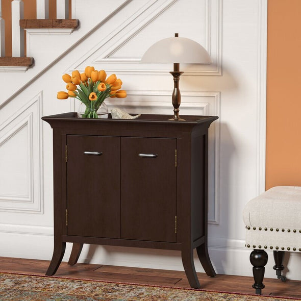 Chocolate Cherry 2 - Door Accent Cabinet Bring Style and Essential Storage Space to your Home with this Classic Cabinet