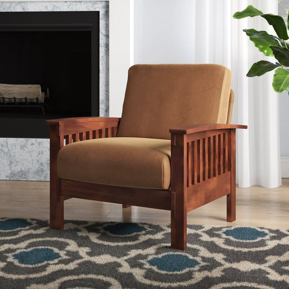 Rust Arm Accent Chairs Adding Accent Seating, an Armchair is a Great Option for Adding a Touch of Gravitas to Any Room Microfiber Upholstery