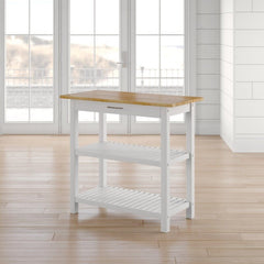 Kitchen Islands & Carts 40'' Solid Wood Prep Table Perfect for Space Saving for your Kitchen