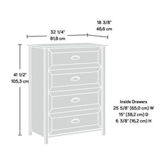 White 4 Drawer Chest Provides you with Optimal Storage Space While Adding a Beautiful Style to your Bedroom Perfect Organize