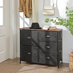 5 Drawer Dresser Organize Scattered Toys, Throw Blankets, and your Favorite Sweaters Storage Space in your Bedroom Or Guest Room