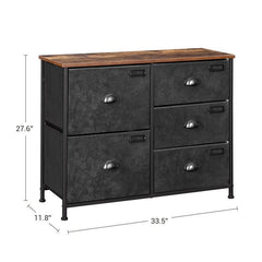 5 Drawer Dresser Organize Scattered Toys, Throw Blankets, and your Favorite Sweaters Storage Space in your Bedroom Or Guest Room