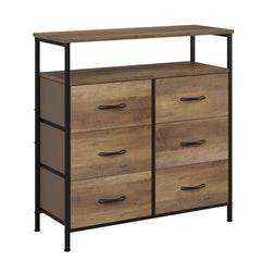 6 Drawer Chest Perfect for Bedroom, Living Room, Closet, Nursery or Kid's Room, Playrooms, Toddlers Room, Entryway, Hallway