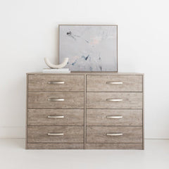 8 Drawer Double Dresser Contemporary Interiors, Dresser Suits you. Flush-Mount Drawers