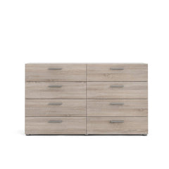 Truffle 8 Drawer Double Dresser Brings your Bedroom Or Guest Room Roller Glides that Provide a Place for your Wardrobe, Extra Bedding