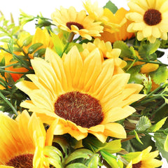 Sunflower Wreath Handcraft for Indoor, Outdoor, Home, Wedding, Window & Wall Decoration