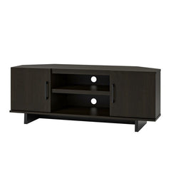 Espresso TV Stand for TVs up to 50" Get A Trendy Spot To Place your TV Without Taking Up Valuable Floor Space with this Corner TV Stand