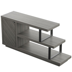 Light Gray TV Stand for TVs up to 50" Adjustable Shelving for Remotes, Gaming Controllers, Throws, and Other Must-Haves