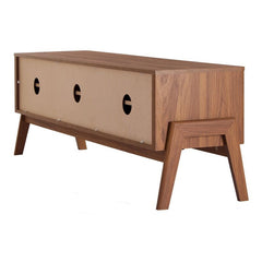 TV Stand for TVs Up To 70" TV Stand Provides Ample Storage and Delightful Retro Styling for your Media Station. Three Removable Shelves