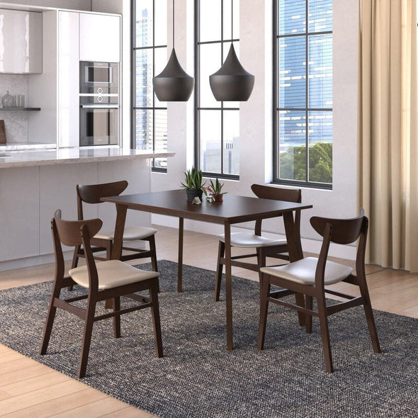 Walnut Javion 47.25'' Dining Table This Understated Dining Table Measures just 47.25" Long, so it can Comfortably Seat four in Your Kitchen