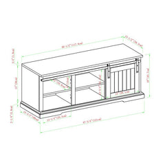 Gray Wash Chatham Square Shoe Storage Bench, Adjustable Center support foot Get in The Groove With this Farmhouse Entryway Bench