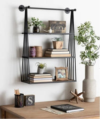 Revell Wall-mounted Hanging Shelf - 23x30 Add a Wall-Mounted Shelf to your Home Office or Living Room That is The Perfect Storage Solution