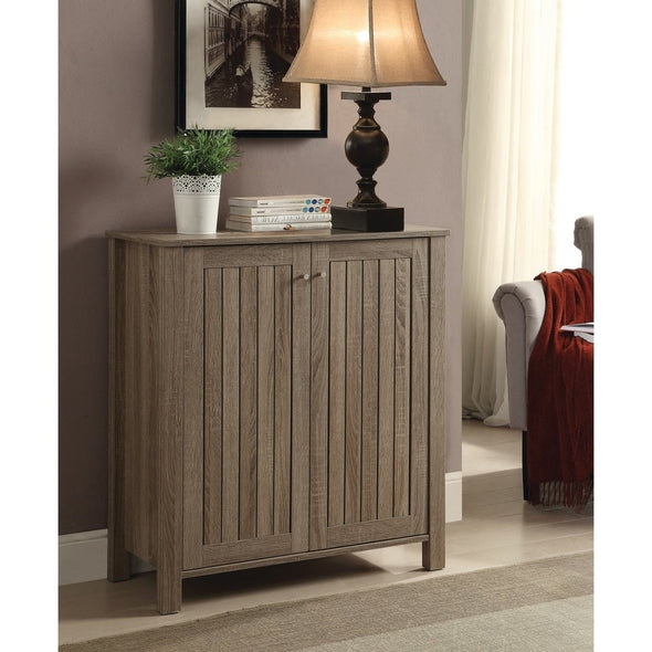 2-door Shoe Storage A traditionally Outfitted Entryway Gains Space and De-Cluttering Features with this Country Finish Two-Door Shoe Storage