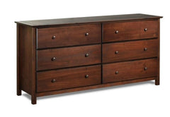 6-drawer Solid Wood Dresser Find Enough Storage Space for Every Season's Clothing Inside this Six-Drawer Dresser Classic Shaker Style