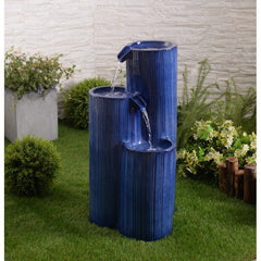 Ceramic Tiered Fountain Add this Fountain To Your Landscaping, Garden, Yard, Patio, Porch, Home Office, or Living Room