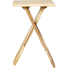 Natural Solid Wood Cross Legs End Table Perfect for This Multitasking Occasion Can Be Easily Stowed or Function As A Permanent End Table