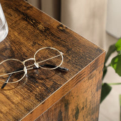 Floor Shelf End Table Nightstand. It’s Also A Computer Table. Boasting A Smart, Space-Saving C Shape Put it Next to your Bed for A Lamp