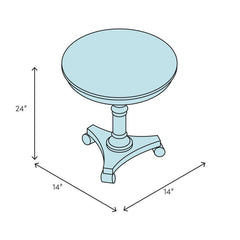 Pedestal End Table End Table Will Make the Perfect Addition to your Living Space. The Detail Of Birds and Leaves Gives It A Vintage Feel