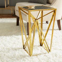 End Table Provides a Spot to Set Snacks, Magazines, and More Open and Angular Geometric Design Perfect for your Living Room