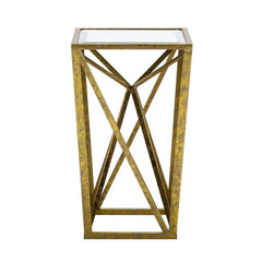 End Table Provides a Spot to Set Snacks, Magazines, and More Open and Angular Geometric Design Perfect for your Living Room