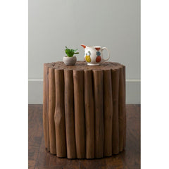 Solid Wood Pedestal End Table Tatyana Teak End Table Lends A Stunning Visual Accent to Any Room Coffee Table