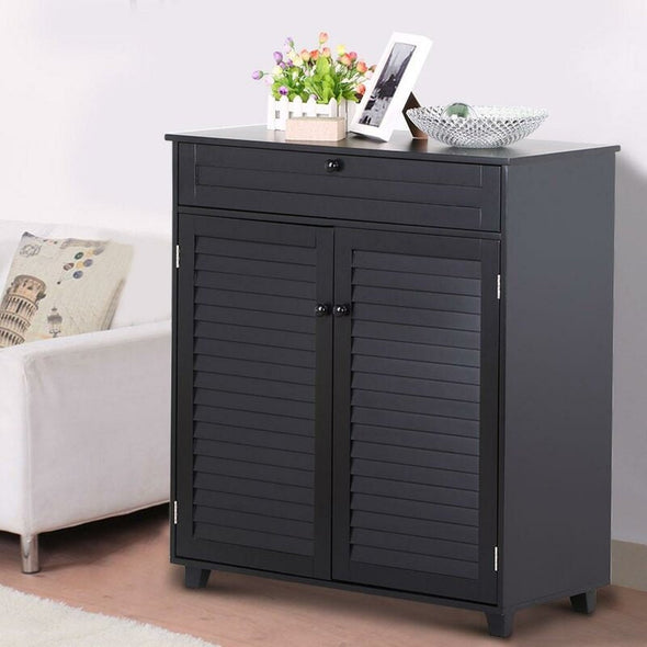 12 Pair Shoe Storage Cabinet This Shoe Storage Cabinet with its Large Shoe Storage Space and Adjustable and Removable Shelves