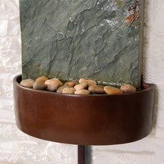 Natural Stone Table/Wall Fountain with Light This Table Or Wall Fountain Provide Relaxing Sounds of Running Water in your Living Space