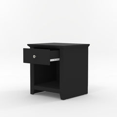 Matt Black Nightstand is Suitable to Place with your Alarm Clock and Dazzling Lamp Storage for you To Keep Bedside