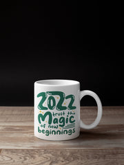 2022 New Year Mug, New Years Day Mug, Gift For Friend, Happy New Year, Christmas Gift, Holiday Mug, Christmas Mug, Winter Mug, Holiday Mug