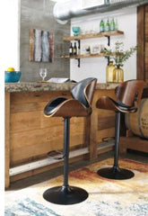 Adjustable Matte Black Bar Stool 360-Degree Swivel and An Armless Design, this Bar Stool Lets you Turn and Move Freely