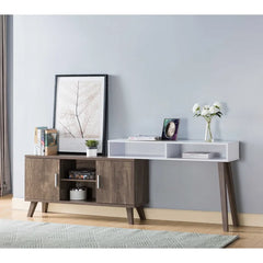 72'' Console Table Two Open Compartments Perfect Organize