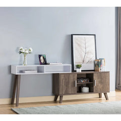 72'' Console Table Two Open Compartments Perfect Organize